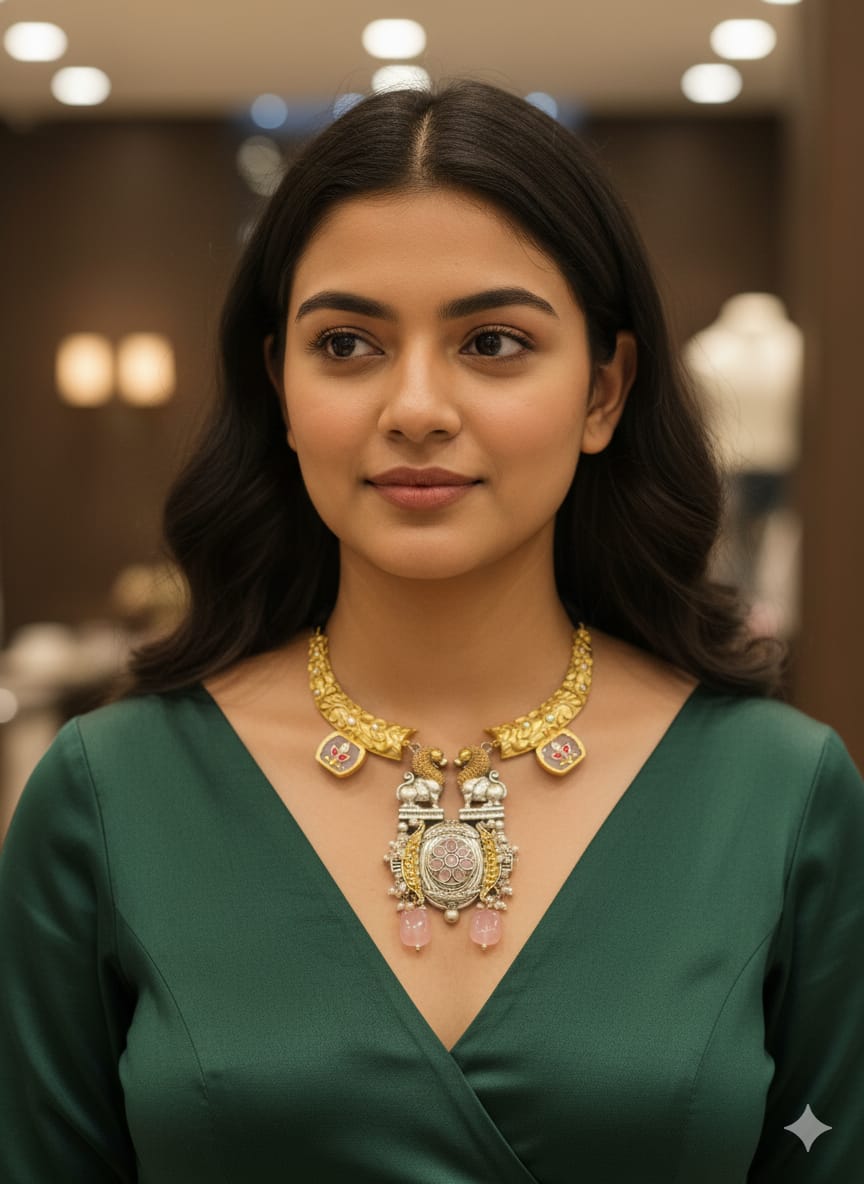 Akanksha fusion necklace  set