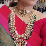 Aravinda gold plated necklace set