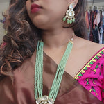 Aashwi kundan beaded necklace set