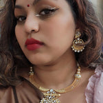 Aarvi natural contemporary hasli Necklace set