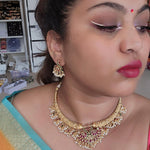 Mangli hasli gold plated necklace set