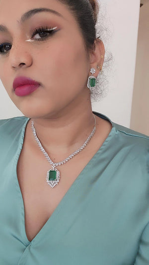 Deepika diamond replica necklace set