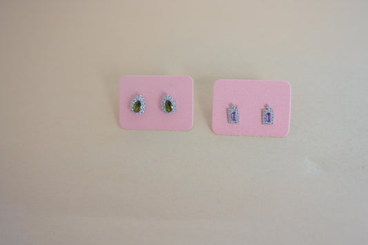 Small stud 925 silver earrings