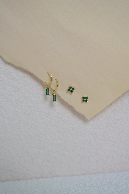 Small stud  stainless steel earrings set