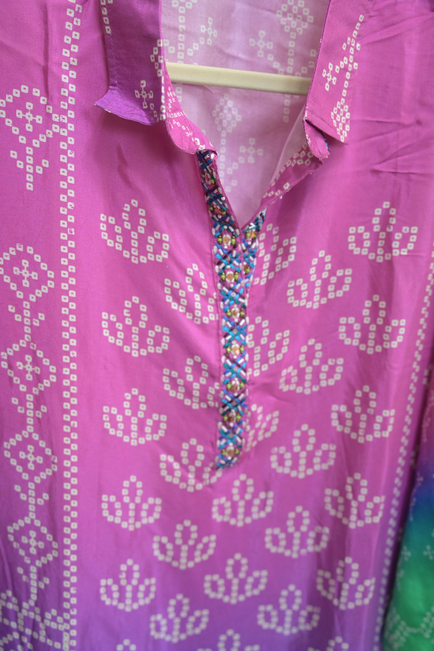 Muslin 2 piece cord bhandini set