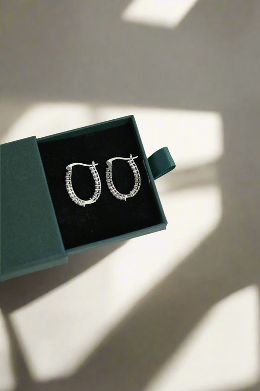925 silver hoop earrings