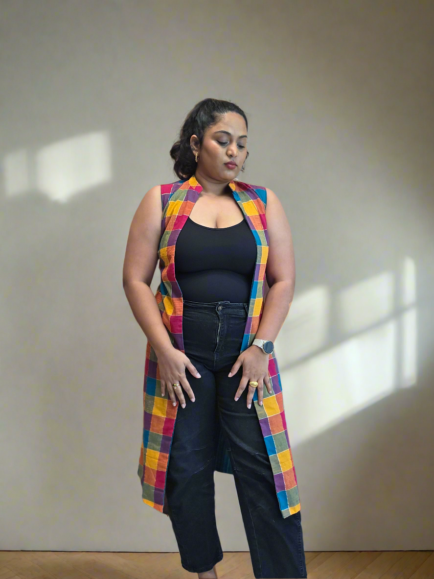 Adhiya reversible cotton jacket
