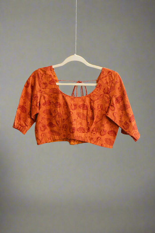 Kalamkari cotton blouse
