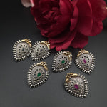 Dualtone stud earrings
