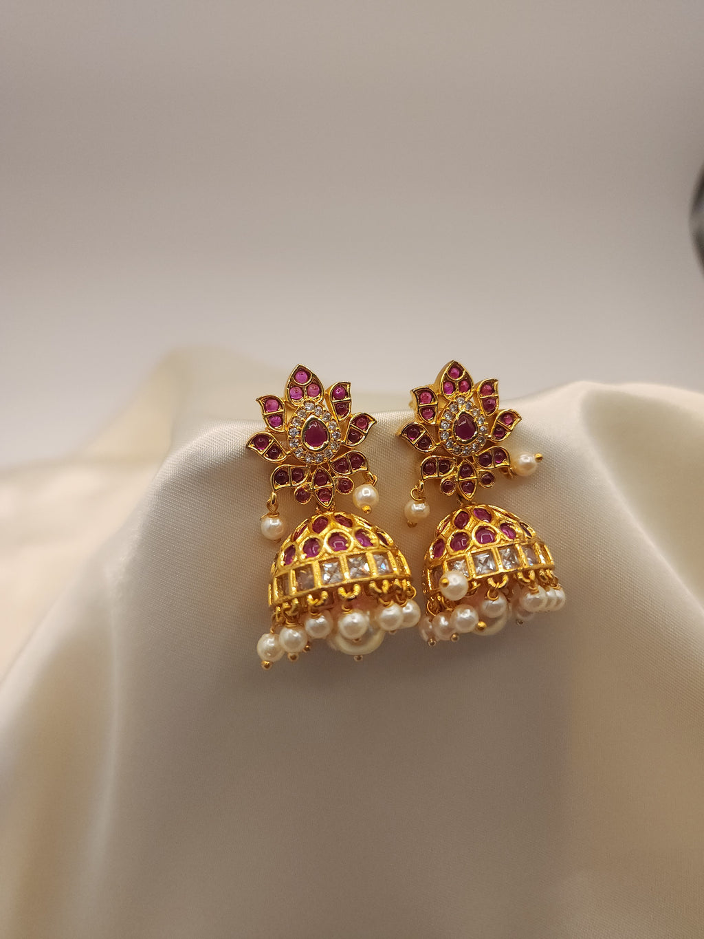 Bhagi jhumka earrings