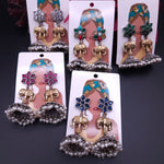 Elephant dualtone jhumka earrings