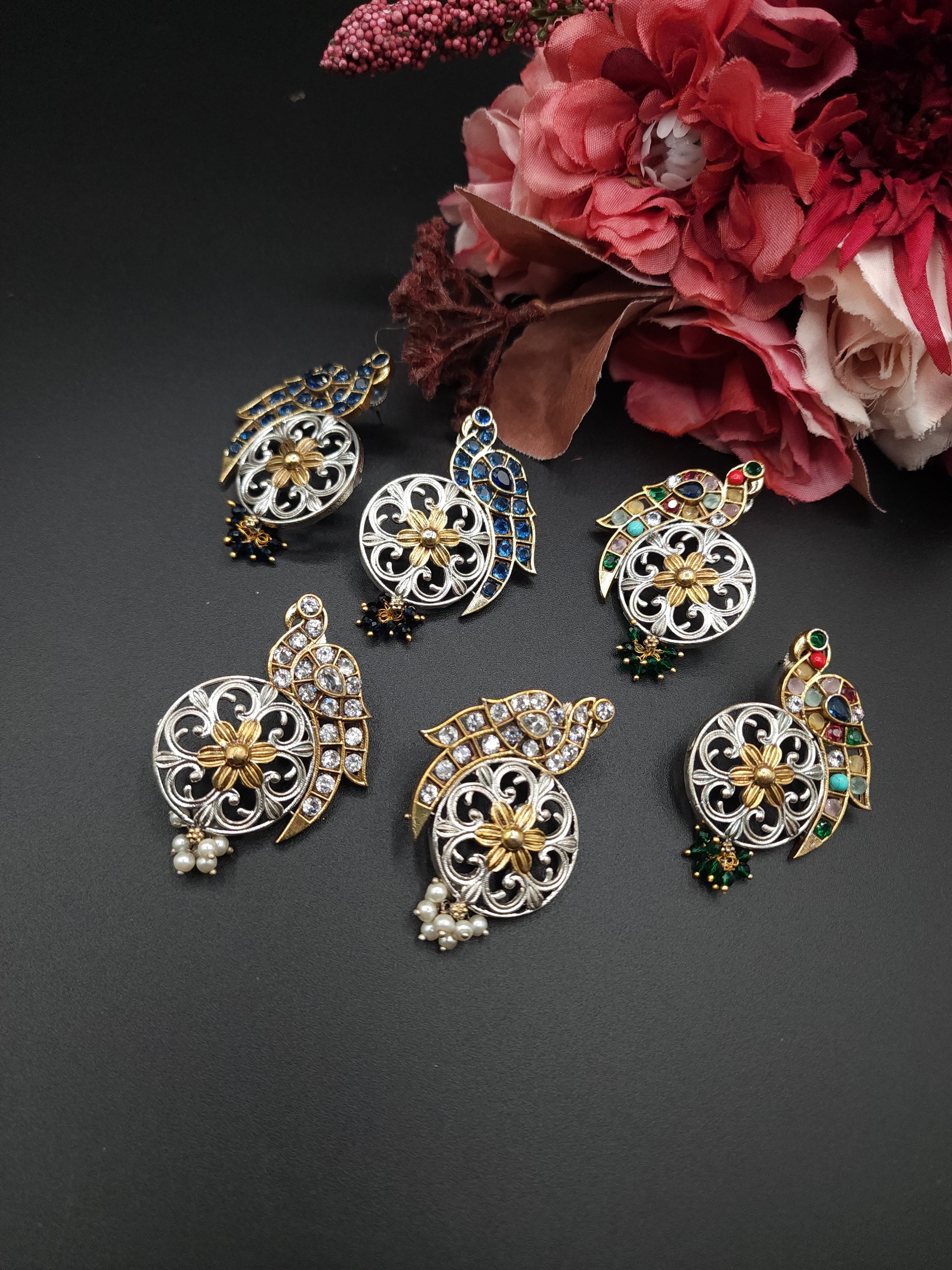 Anthara dualtone earrings