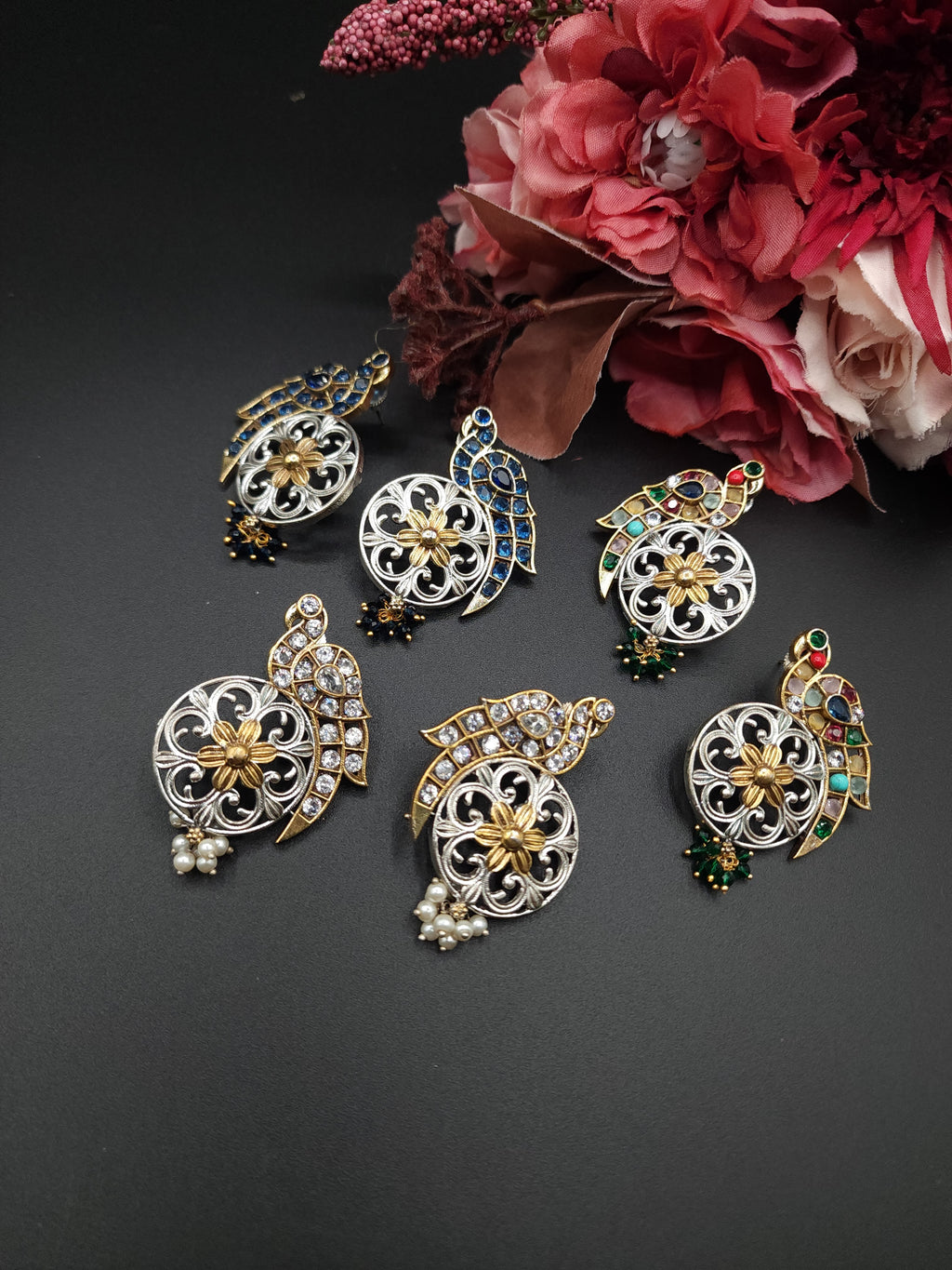 Anthara dualtone earrings
