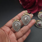 Dualtone stud earrings