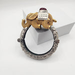 Elephant Dualtone silveralike bangle