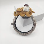 Elephant Dualtone silveralike bangle
