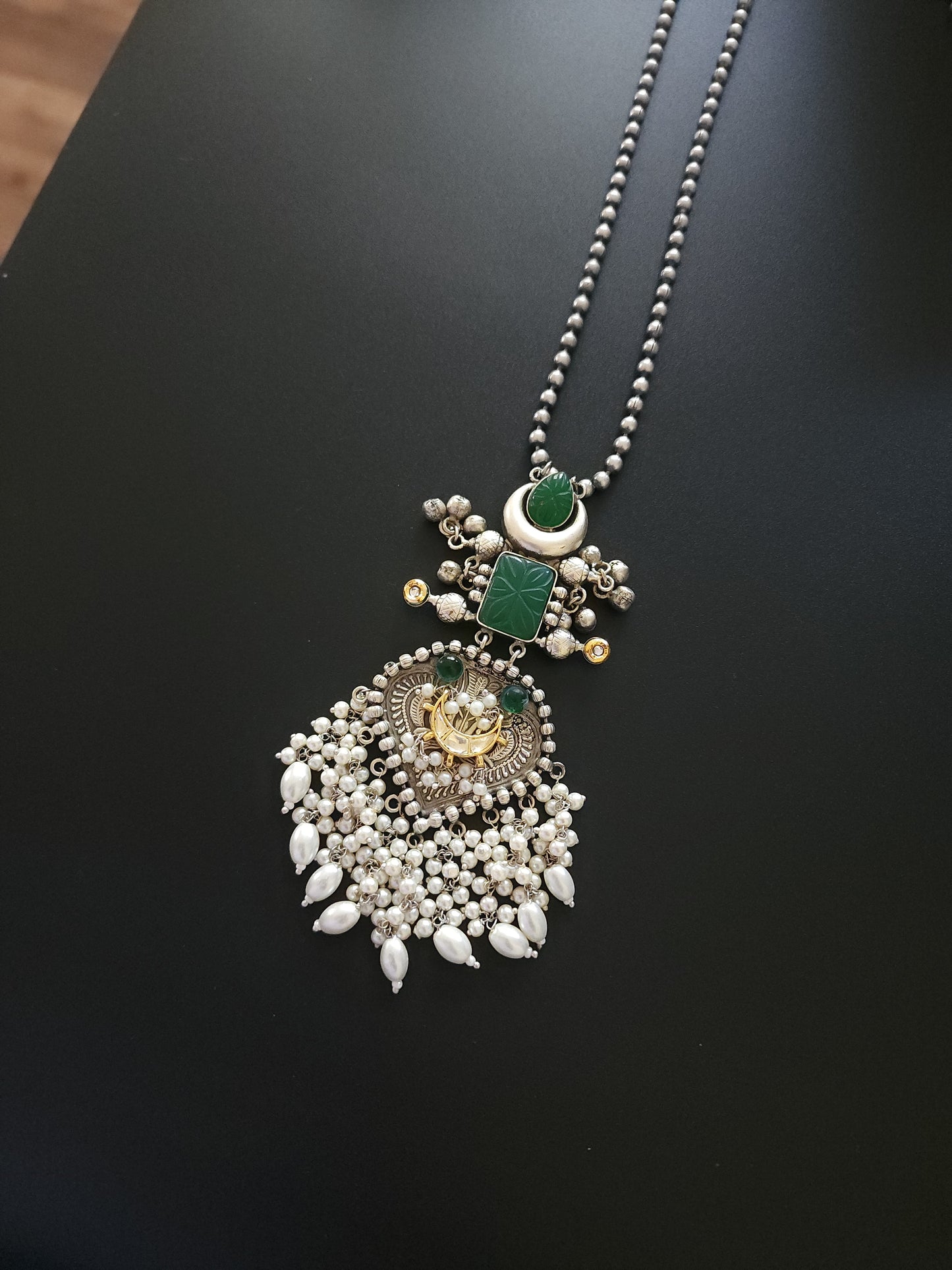 Alia  fusion pendant necklace set