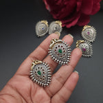 Dualtone stud earrings
