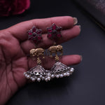 Elephant dualtone jhumka earrings