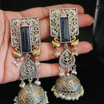 Aastha dualtone jhumka earrings