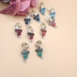 Dualtone stud earrings