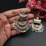 Aastha dualtone jhumka earrings