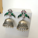 Aastha dualtone jhumka earrings