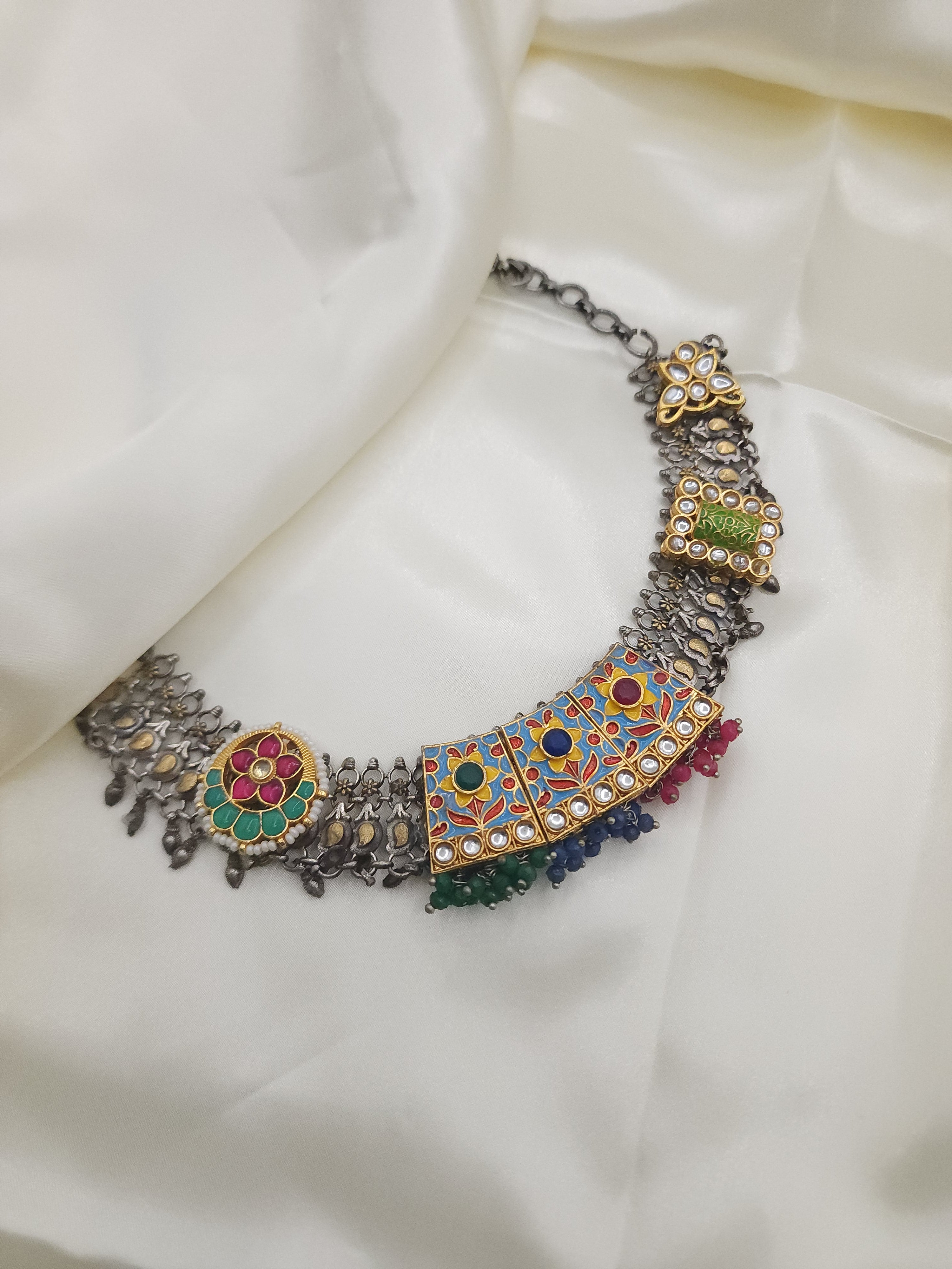 Achyutha fusion necklace set