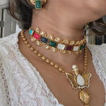 Aanshi fusion mop necklace set