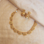 Bhani goldplated statement choker necklace set
