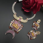 Deer dualtone hasli necklace set