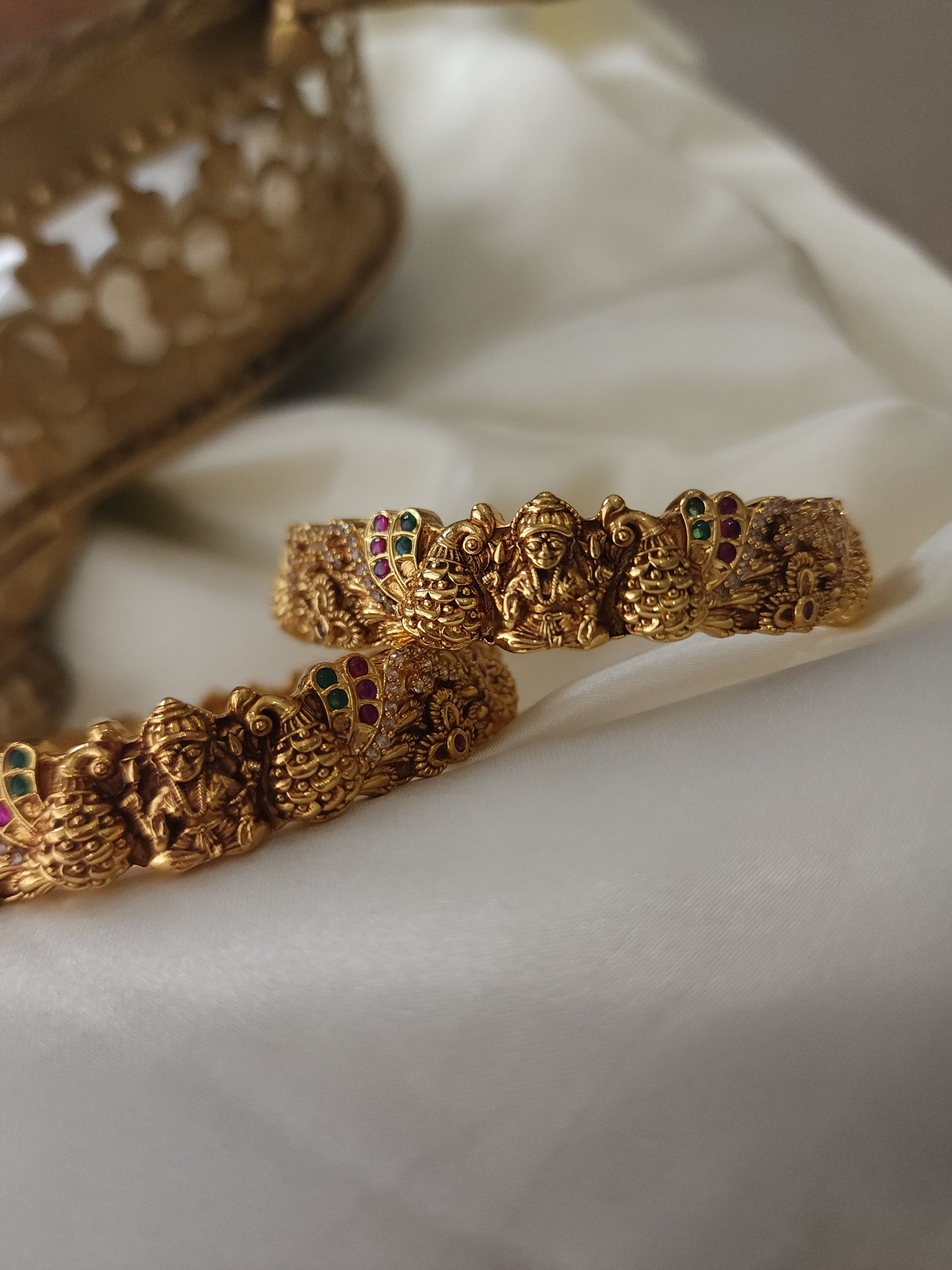 Nakshi antique Goldplated bangles