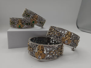 Dualtone silveralike bangles (price for 1 bangle)