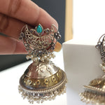 Aastha dualtone jhumka earrings