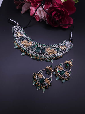 Achyutha fusion necklace set