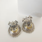 Aastha dualtone jhumka earrings