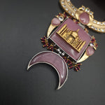 Deer dualtone hasli necklace set