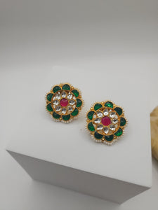 Aksha pachi kundan earrings