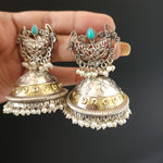 Aastha dualtone jhumka earrings