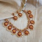 Kamala designer gold plated necklace set