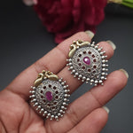 Dualtone stud earrings