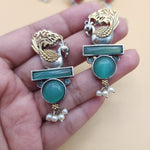 Dualtone stud earrings