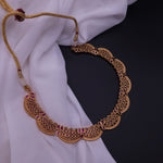 Bhani goldplated statement choker necklace set