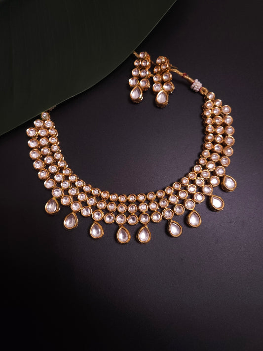 Arva kundan necklace set