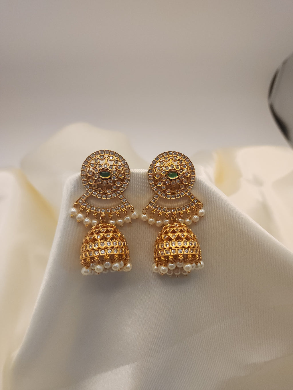 Bramara jhumka earrings