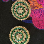 Polki large stud earrings