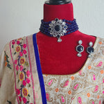 Beaded choker necklace set