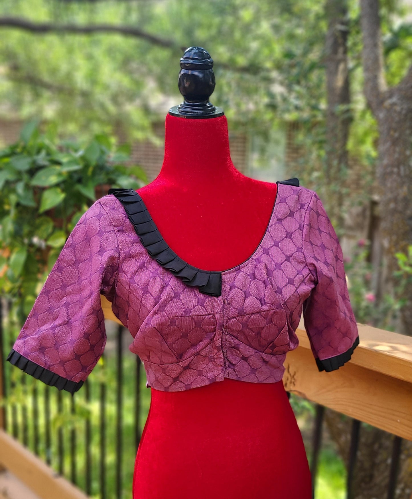 Linen blouse elbow hands blouse cotton blouse saree blouse crop top blouse Orange blouse handloom cotton blouse