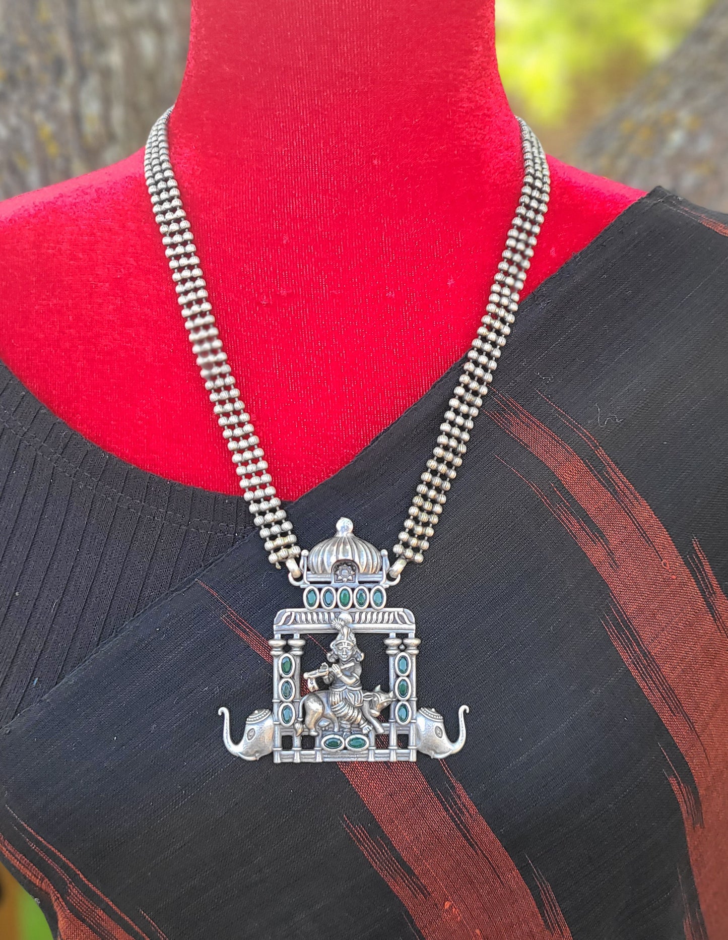 Silver alike necklace set heavy set necklace
