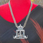 Silver alike necklace set heavy set necklace